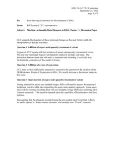 6JSC/ALA/17/CCC response September 24, 2012 page 1 of 1 To:  Joint Steering Committee for Development of RDA