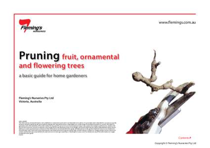 www.flemings.com.au  Pruning fruit, ornamental and flowering trees