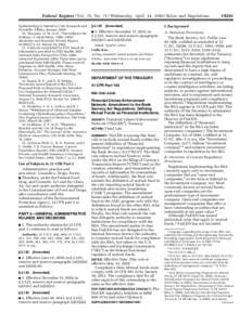 Federal Register / Vol. 75, No[removed]Wednesday, April 14, [removed]Rules and Regulations Epidemiology & Statistics Unit, Research and Scientific Affairs, January[removed]Mannino, D. M. et al., ‘‘Surveillance for Asth