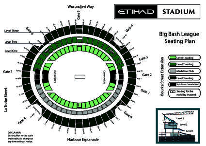 Big Bash League Etihad Stadium Map
