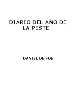 Daniel Defoe - Diario del año de la peste - v1.0