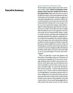 Executive Summary  Executive Summary Augusto López-Claros and Yasmina N. Mata The first chapter, by authors Augusto López-Claros and Yasmina N. Mata, entitled “Policies and Institutions Underpinning Country Innovatio