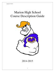 Updated[removed]Marion High School Course Description Guide[removed]