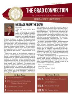 2 Volume 10, Issue Message from the dean Greetings,