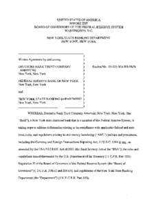 Financial system / Bank Secrecy Act / Money laundering / Clearing / Bank / Federal Reserve System / Central bank / Deposit account / USA PATRIOT Act /  Title III /  Subtitle B / Finance / Financial regulation / Business