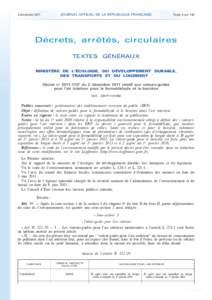 Journal officiel de la République française - N° 281 du 4 décembre 2011