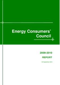 Energy Consumers Council Report