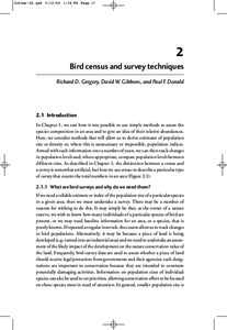 Suther-02.qxd:04 PM PageBird census and survey techniques Richard D. Gregory, David W. Gibbons, and Paul F. Donald