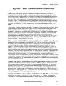 Prediction / National Environmental Policy Act / Environmental impact statement / Environmental impact assessment / Tennessee Valley Authority / Council on Environmental Quality / NEPA / Southern Alliance for Clean Energy / Public comment / Impact assessment / Environment / Government