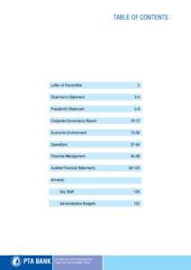 TABLE OF CONTENTS  Letter of Transmittal 2