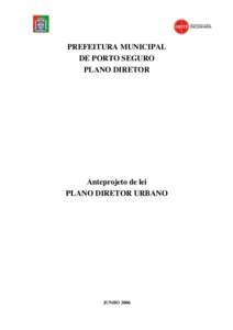 PREFEITURA MUNICIPAL DE PORTO SEGURO PLANO DIRETOR