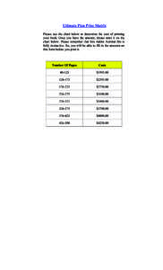 Ultimate Plan Price Matrix Please use the chart below to determine the cost of printing your book. Once you have the amount, please enter it on the chart below. Please remember that this Adobe Acrobat file is fully inter