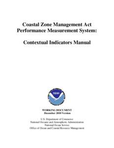 Coastal Zone Management Act Performance Measurement System: