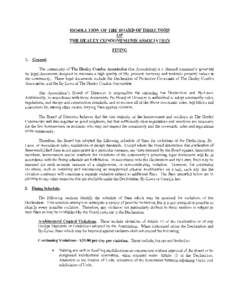 RESOLUTION OF THE BOARD OF DIRECTORS OF THE HEALEY CONDOMINIUMS ASSOCIATION FINING 1.