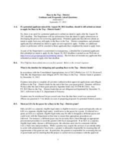 Addendum 2: Race to the Top-District Guidance and Frequently Asked Questions -- September 27, 2012 (PDF)