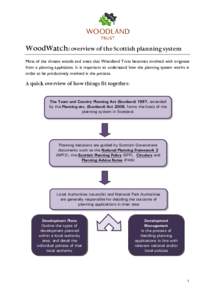 Town and country planning in the United Kingdom / Town and country planning in Wales / Planning permission / Development plan / Development Management / Planning / Local plan / Town and Country Planning (Scotland) Act / Development control in the United Kingdom / Government of the United Kingdom / Politics of the United Kingdom / United Kingdom