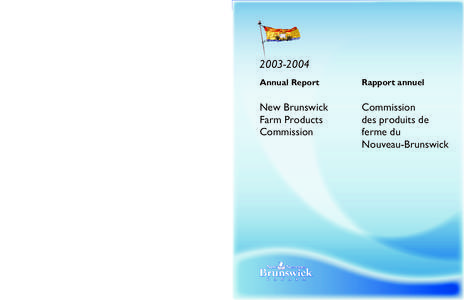[removed]Annual Report Rapport annuel  New Brunswick