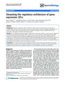 Gaffney et al. Genome Biology 2012, 13:R7 http://genomebiology.comR7 RESEARCH  Open Access