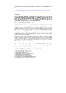 Microsoft Word - BILETA Defamation Bill Consultation Response.doc