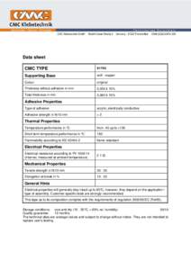 Data sheet CMC TYPE[removed]Supporting Base