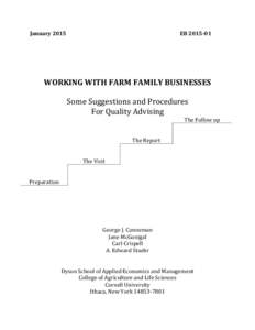 JanuaryEBWORKING WITH FARM FAMILY BUSINESSES Some Suggestions and Procedures