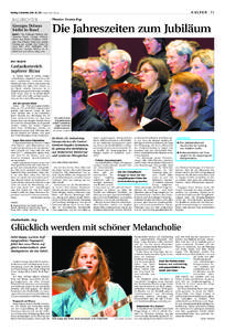K U LT U R 11  Montag, 3. November[removed]Nr. 254 Neue Zuger Zeitung