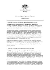 Australian Centre for International Agricultural Research / PhilippinesAustralia Community Assistance Program / Philippines / Australian Aid / Department of Agriculture