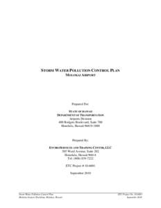 Water pollution / Environmental soil science / Aquatic ecology / Environmental science / Stormwater / Surface runoff / Molokai Airport / Clean Water Act / Water / Environment / Earth