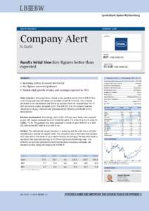 EQUITY RESEARCH  COMPANY ALERT Company Alert