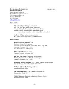 Microsoft Word - Silbaugh CV February 2012.doc