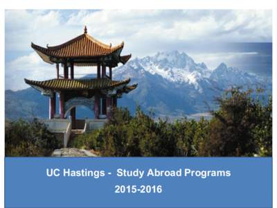 UC Hastings - Study Abroad Programs[removed] Contact Information • Richard A. Boswell, Assoc. Dean for Global Programs – Rm 334, 200 McAllister Bldg. [removed[removed]