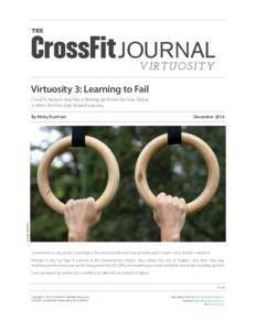 THE  JOURNAL V IR T UO S IT Y  Virtuosity 3: Learning to Fail