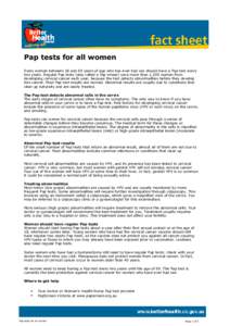 Pap test / Bethesda System / Cervical cancer / Human papillomavirus / HPV vaccine / Squamous intraepithelial lesion / Colposcopy / Cervix / Cervical screening / Papillomavirus / Medicine / Gynaecological cancer