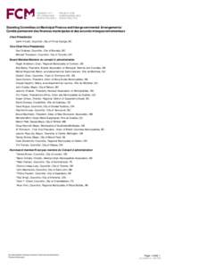 Drummondville City Council / Quebec municipal elections /  2005 /  results in Centre-du-Québec / Quebec municipal elections / Quebec / Lachine /  Quebec