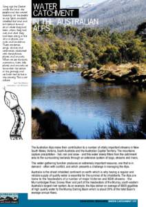 The Australian Alps Education Kit - Water catchment and the Australian Alps factsheet