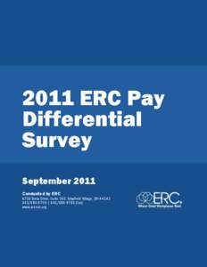 2011 ERC Pay Differential Survey[removed]ERC Pay Differential Survey September 2011
