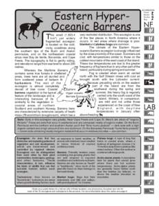 Eastern HyperOceanic Barrens  7 very restricted distribution. This ecoregion is one his small (1,603.4