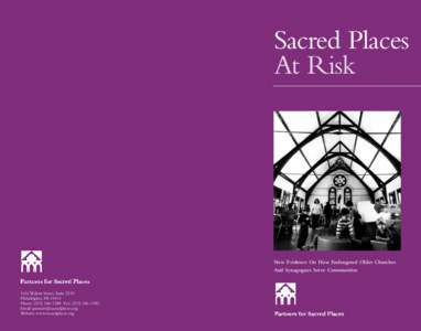 Sacred Places At Risk New Evidence On How Endangered Older Churches And Synagogues Serve Communities