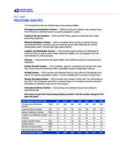 Facility Fact Sheet.indd