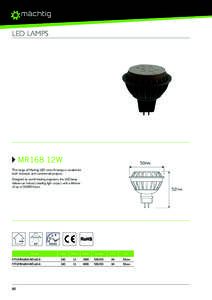 Machtig MR16-8WD Specification Sheet