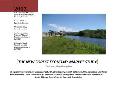 The New Forest Economy Groveton Market Study