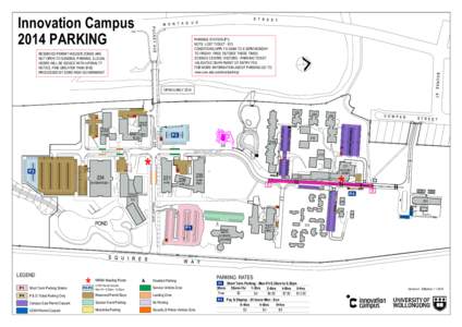 Innovation Campus 2014 PARKING PARKING STATION (P1) NOTE: LOST TICKET - $13 CONDITIONS APPLY 8:30AM TO 6:30PM MONDAY