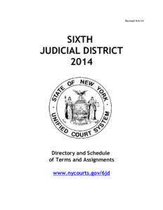 Revised[removed]SIXTH JUDICIAL DISTRICT 2014