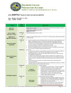 Meeting Agenda & Minutes