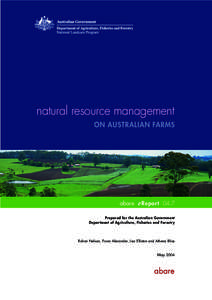 natural resource management ON AUSTRALIAN FARMS abare  e Report