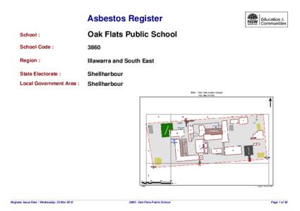 Asbestos Register School : Oak Flats Public School  School Code :