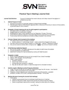 Microsoft Word - Journal Club Outline