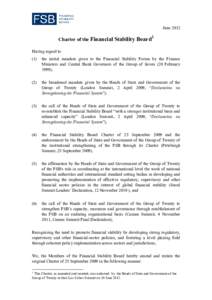 International finance institutions / Financial regulation / Central banks / Federal Security Service / Government of Russia / Financial Stability Board / Financial Stability Forum / Financial Services Board / International Association of Deposit Insurers