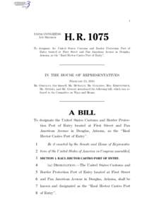 I  114TH CONGRESS 1ST SESSION  H. R. 1075