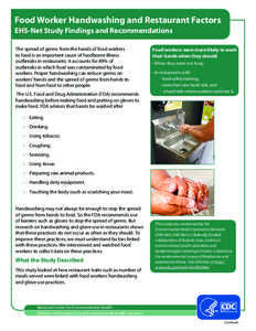 Prevention / Hand washing / Food safety / Glove / Foodborne illness / Food / Global Handwashing Day / Hand washing with soap / Health / Hygiene / Medicine